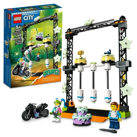 LEGO Child 117 Piece 9'' Stunt Challenge Playset with Screwdriver and Microphone