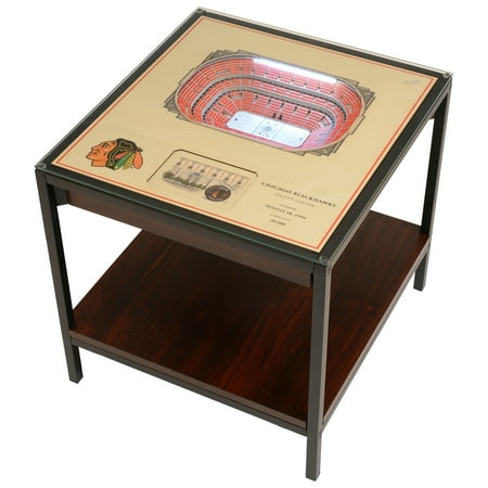 IDNA Chicago Blackhawks 25-Layer StadiumView Lighted End Table