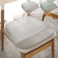 thumbnail image 1 of Cojín de asiento para sillas de oficina y hogar | Acolchado antideslizante para ralizas de hielo frío | Moderno color sólido verde o gris | Lavable a máquina | 17x17 pulgadas | Correas atadas | Uso, 1 of 8