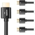 thumbnail image 1 of Buyer’s Point Ultra High Speed HDMI 2.1 Cable CL3 Rated Dynamic HDR 1.8M(6ft) 8K 120Hz, 48Gbps, Dolby Vision, eARC, Compatible with Apple TV, Nintendo Switch, Roku, Xbox, PS4, Pack of 5 Black, 1 of 7
