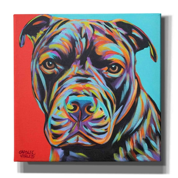 Epic Graffiti 'Canine Buddy III' by Carolee Vitaletti, Canvas Wall Art, 26"x26"