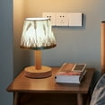 thumbnail image 4 of LED Desk Lamp under $5! CQCYD Solid Wood LED Desk Lamp, Fabric Linen Study Reading Light, USB Powered Table Lamp, Warm Night Light, Stable Home Office Lighting, Modern Decor, 4 of 7