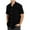 Black, variant on Njoeus Black Tees for Men Sports Shirts for Men Men's Casual Fashion Turn-Down Collar Button Up Short Sleeve Blouse Tops Shirt Mens Shirts