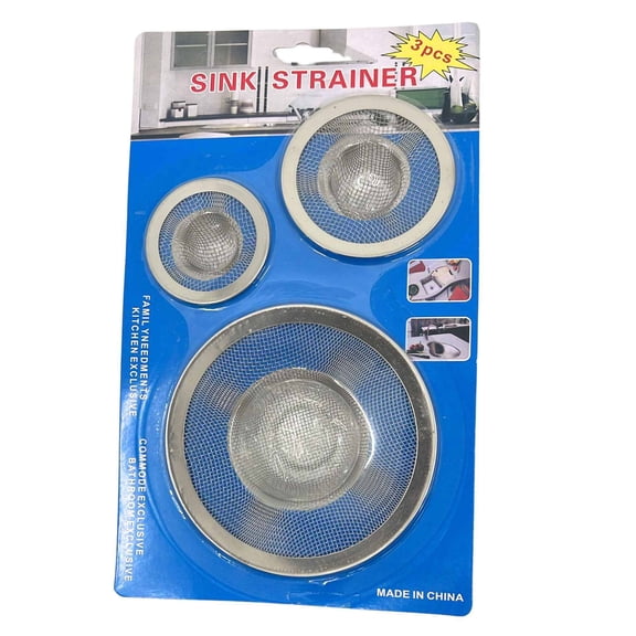 Sink Strainers Stainless Steel Mesh: 3CT