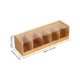 thumbnail image 2 of LIFKOME Tea Box With Lid Small Bamboo Dustproof Decorative Design For Home Kitchen 1Pcs, 2 of 8
