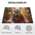 thumbnail image 3 of Yiaed Sunshine Flower Meditating Cat Print Highly Absorbent Microfiber Kitchen Counter Mat, Dish Drying Pad for Dishes, Utensils, Pots and Pans, Large 18" x 24", 3 of 7
