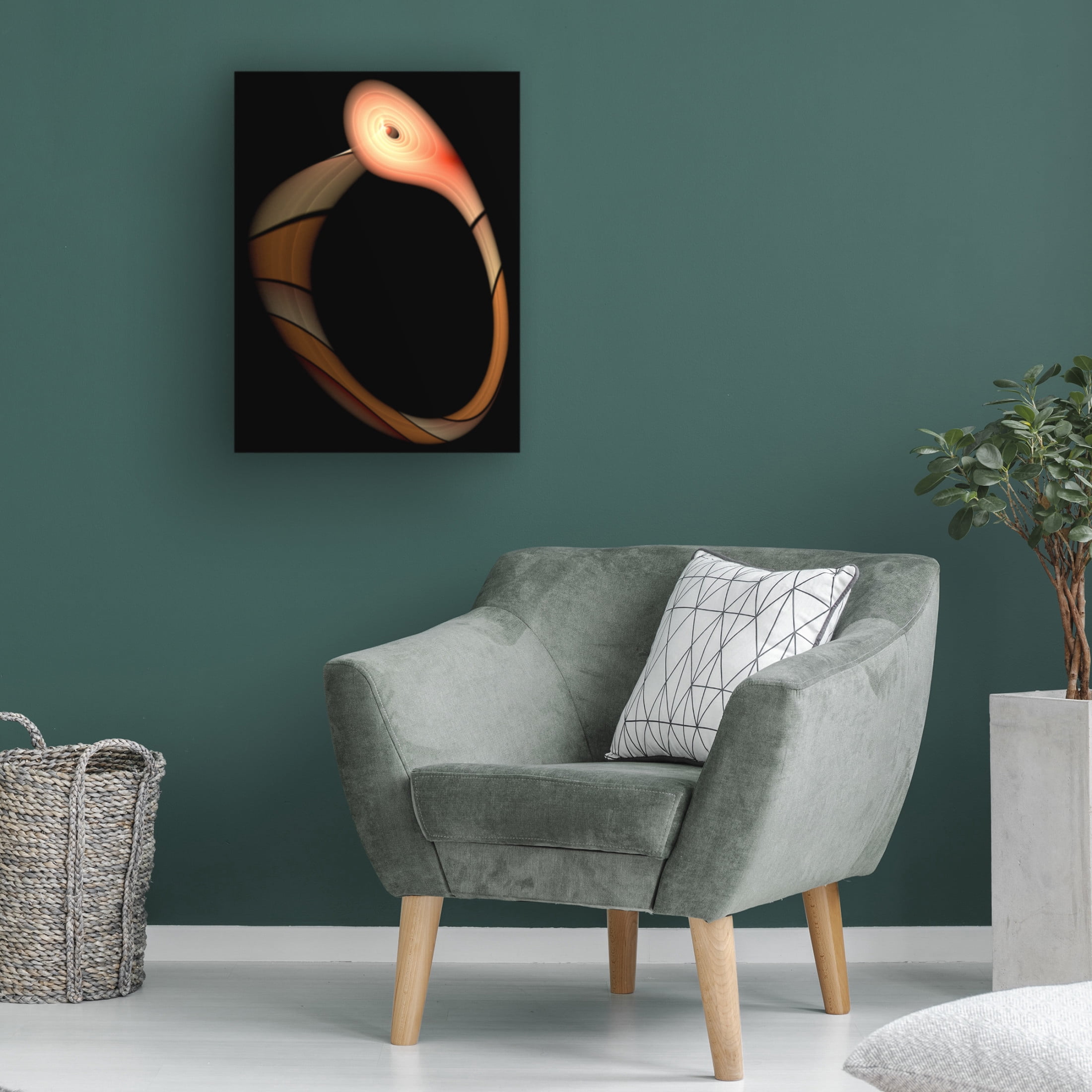Trademark Fine Art Mystic Number  The Snake: Biting its Tail Canvas Wall Art