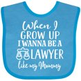 thumbnail image 3 of Inktastic Future Lawyer Like Mommy Boys or Girls Baby Bib, 3 of 4