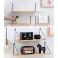 thumbnail image 3 of Labymos Rustic Wall Mount Shelf with Metal Brackets Storage Shelves Room Decor for Kitchen Living, 3 of 8