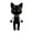 Waiter Black Cat, variant on 9.84‘ Game Animal Hospital Plush Doll, Lovely Bow Black Bunny Stuffed Animal for Movie Night, Cuddly Soft Plushies Toys Throw Pillow, Funny Gifts for Birthday Emotional Support Plush Toys