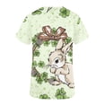 thumbnail image 4 of RKSTN Womens Scrub Tops Short Sleeve V-neck Plus Size Tops Bunny Easter Print Comfortable Soft Working Uniform Tops with Pockets, 4 of 4