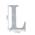 thumbnail image 3 of Efavormart 4" Letter L Silver Self-Adhesive Rhinestone Number Stickers for DIY Crafts, Handicraft Art, Graduation Cap Decorations Birthday Party, Wedding Alpha-Numeric stickers, 3 of 6