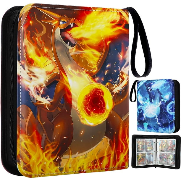 Card Binder Trading Cards Case With 55 Sleeves, 4Pocket Card Book