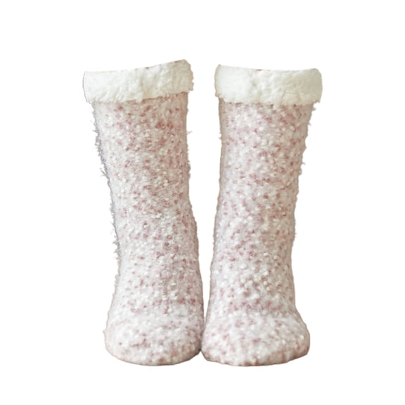 Womens Non Slip Slipper Socks Winter Warm Soft Cozy Fuzzy Fleece-lined Grippers Home Socks