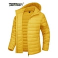 thumbnail image 4 of TACVASEN chaqueta acolchada con capucha y cremallera completa para mujer, abrigos cálidos acolchados de invierno, cortavientos informal, prendas de vestir acolchadas, tela para exteriores, 4 of 5