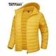 thumbnail image 4 of TACVASEN chaqueta acolchada con capucha y cremallera completa para mujer, abrigos cálidos acolchados de invierno, cortavientos informal, prendas de vestir acolchadas, tela para exteriores, 4 of 5
