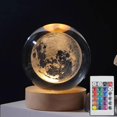 thumbnail image 1 of Lámpara de Planetas 3D Luz Nocturna LED Luna con Cambio de Colores y Control Remoto, 1 of 6
