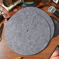 thumbnail image 3 of ELAYARD 2 Pcs Tapis de Vinyle Gris en Feutre Réduit la Friction pour Tourne-Disque, 3 of 6