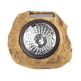 thumbnail image 4 of Pure Garden 4-Pack of Solar Lights - Faux-Rock Outdoor Lighting, Brown, 4 of 9