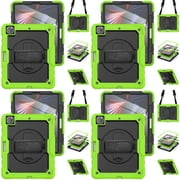 PRANAVA BOOKS Pre-Owned JNZOLIJ Black Shockproof Protective Shell Tablet Cover Stand Case for Air 4 5 10.9 10th Gen - Adjustable Strap and PET Screen Protector - Compatible with Pro 11 12.9 inch M2 Tablets 2022