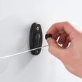 thumbnail image 4 of Black 3 Meters Retractable Clothesline - Wall Mounted Washing Line Removable Drying Racks for Indoor Hotel Bathroom Clothesline Clothesline, 4 of 5