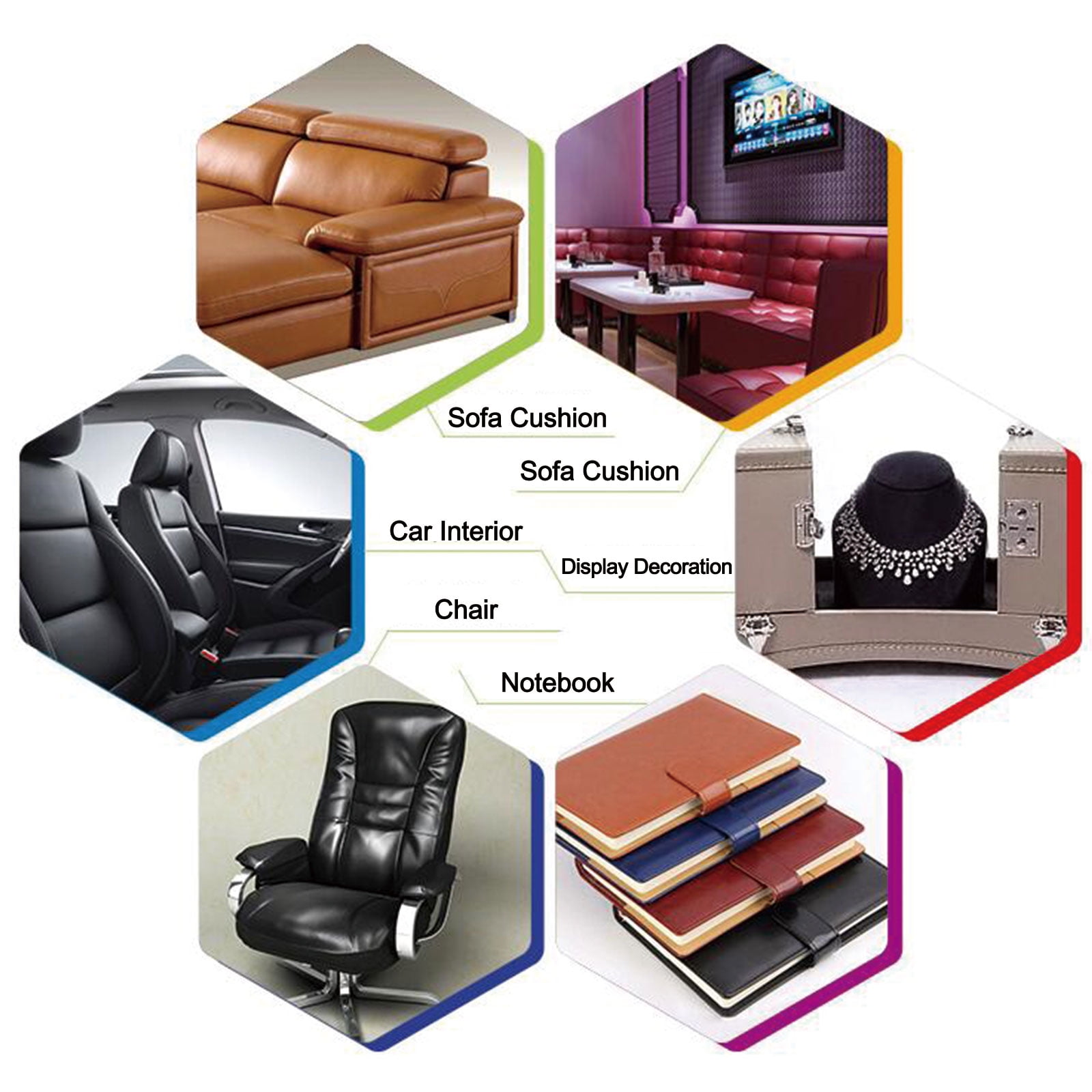 Synthetic Leather Fabric Reupholstery fabric for Seats, Home Decor (Beige,54" x 28")