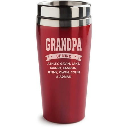 personalized red coffee travel
