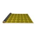 thumbnail image 2 of Ahgly Company Indoor Round Abstract Yellow Contemporary Area Rugs, 6' Round, 2 of 4