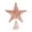 #A01-Rose Gold, variant on Christmas Tree Topper, Lighted Gold Star Tree Topper with Spiral Base, 3D Glitter Iron Star Decoration for Indoor Holiday Home Party, 6x12 Inch