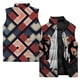 thumbnail image 3 of Chaleco holgado y cálido, chalecos de invierno para hombre, chaleco gótico con estampado de máscara de fantasma y monstruo, chaquetas para hombre, ropa de calle Harajuku, 3 of 5