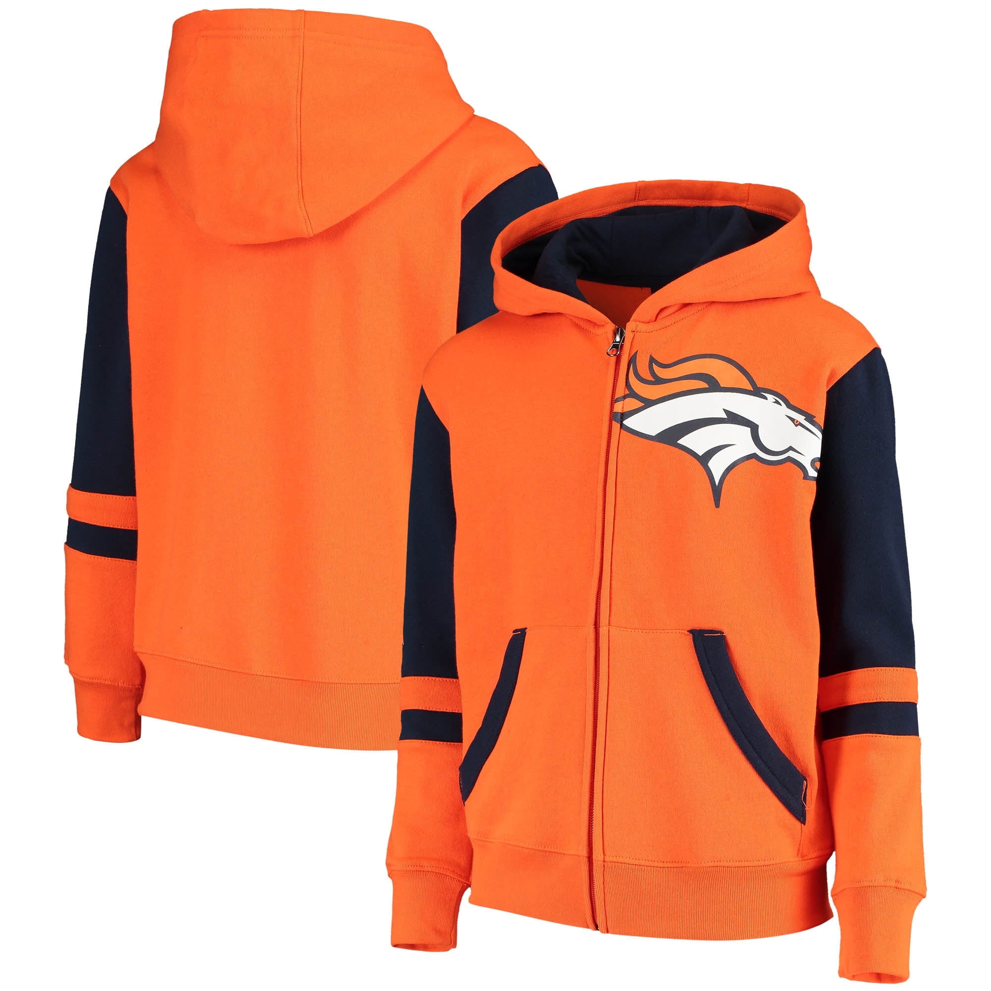 denver broncos full zip hoodie