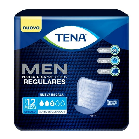 Protector para incontinencia Tena Men regulares 12 pzas