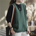 thumbnail image 3 of "Women's Lined Winter Coat Mid Length Solid Color Hooded Jacket" Teal Sweater Women's Cardigan Long Vest Cardigans for Women Lime Cardigans for Women Winter Cardigan Sweaters for Women plus Size, 3 of 4