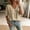 Khaki, variant on V Neck Blouses for Women Lace Crochet Trim Tops 3/4 Puff Sleeve Shirts Casual Babydoll Tunic Flowy Pleated Peplum Lightweight Fall Apparel Elegant Work Tops