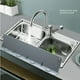 thumbnail image 4 of Suministros de cocina Barrera de agua de silicona Fregadero de lavabo Barrera de agua para vegetales Barrera de agua a prueba de salpicaduras Barrera impermeable, 4 of 5