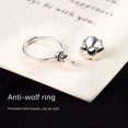 thumbnail image 5 of Nuevo anillo de dedo índice anti-lobo Dark Rose con anillo de autodefensa Thorn anti-cuerpo anillo abierto, 5 of 5