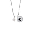 thumbnail image 2 of Delight Jewelry Silvertone Hexagram Star Silvertone Script Initial Disc - C - Charm Necklace, 20"+3", 2 of 4