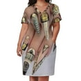 thumbnail image 3 of Impresionantes diseños de uno. Vestido ajustado con cremallera vestidos de mujer para ocasiones vestidos de noche especiales para mujer, 3 of 7