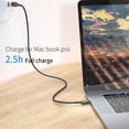 thumbnail image 2 of Inteprter Cable USB tipo C a USB C para S20 Mi 10 60W PD Cable cargador de carga rápida para cable USB -C tipo -C Teléfono y Comunicación negro 1m, 2 of 4