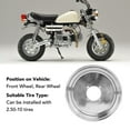 thumbnail image 4 of Bordete de la Rueda delantera de la Motocicleta, Estabilidad Mejorada A Prueba de Choques de aluminio de aluminio Pulido Con Llanta Trasera de 10 Pulgadas para mono Z50 Z50J Z50R, 4 of 7