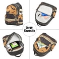 thumbnail image 5 of FORMRS Mini Backpack Purse for Women Quilted Travel Daypack Casual Shoulder Bag, Orange Halloween Cat, 5 of 7