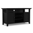 thumbnail image 4 of Simpli Home Simpli Home Amherst 54 inch Wide Solid Wood Transitional TV Stand in Black, 4 of 12