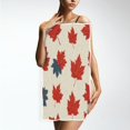 thumbnail image 4 of Bath Towel Single-Sided Printed Highly Absorbent Soft Quick Towel for Bathroom Spa Gym & Sports Maple Leaves, 4 of 5