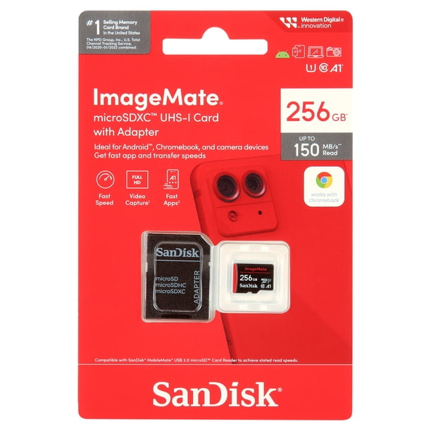 SanDisk 256GB ImageMate microSDXC UHS-I Memory Card - Up to 150MB