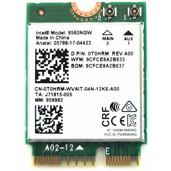 Módulo inalámbrico Intel Wireless-AC 9560 M.2 2230