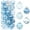 Baby Blue, variant on Sea Team 60mm/2.36" Shatterproof Clear Plastic Christmas Ball Ornaments Set with Glitter Painting, Transparent, See-Through, Crystal Baubles, Xmas Tree Decorations (30 Counts, Red)
