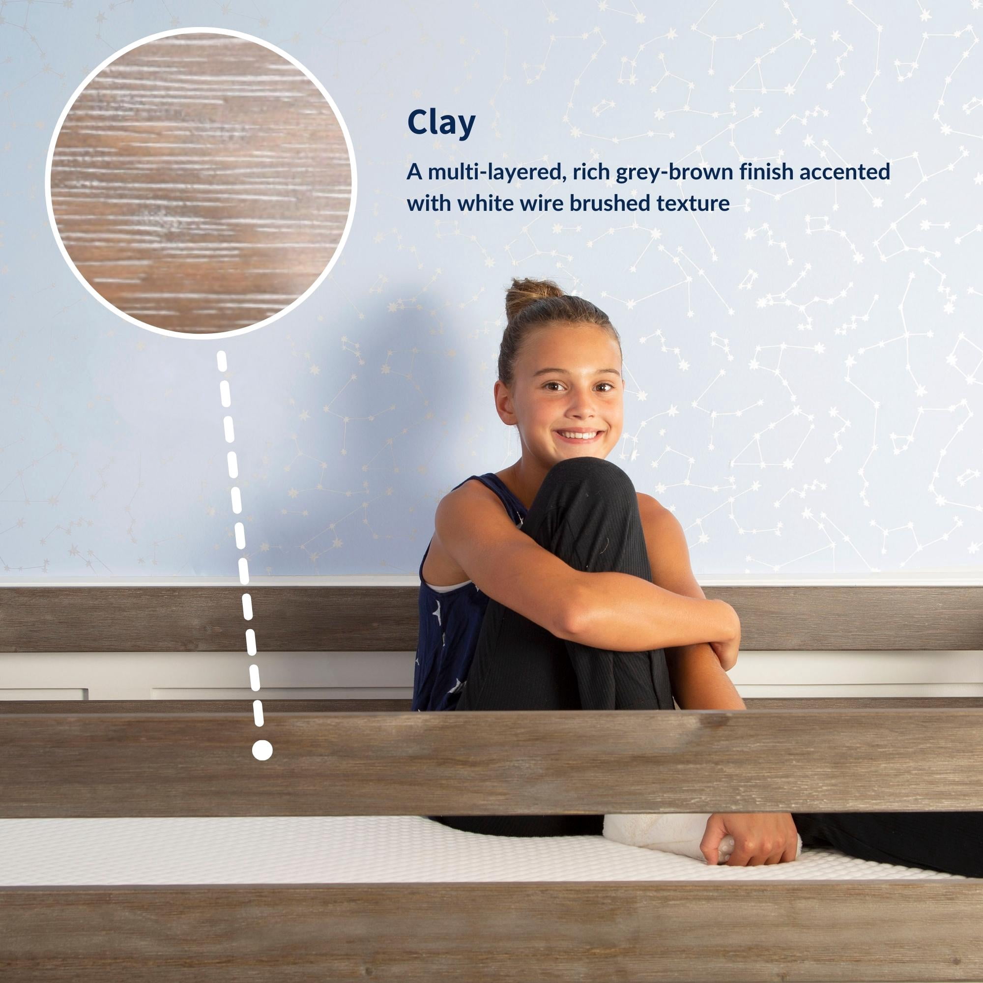Max & Lily Nightstand with Storage Drawer, Small Solid Wood Bedside, Side Tables for Bedroom