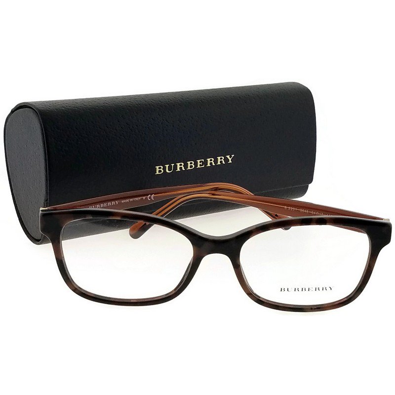 Burberry BE2201364854 Rectangle Women’s Tortoise Frame Clear Lens