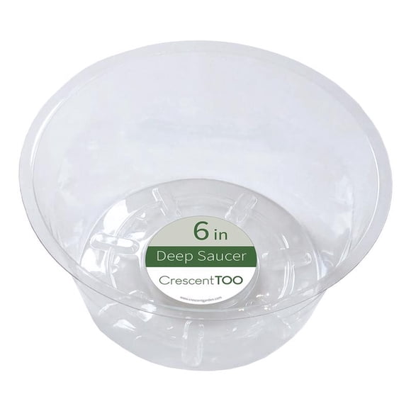 Platillo para plantas con forma de media luna para jardín, 2,9 cm de alto x 15 cm de profundidad, pl