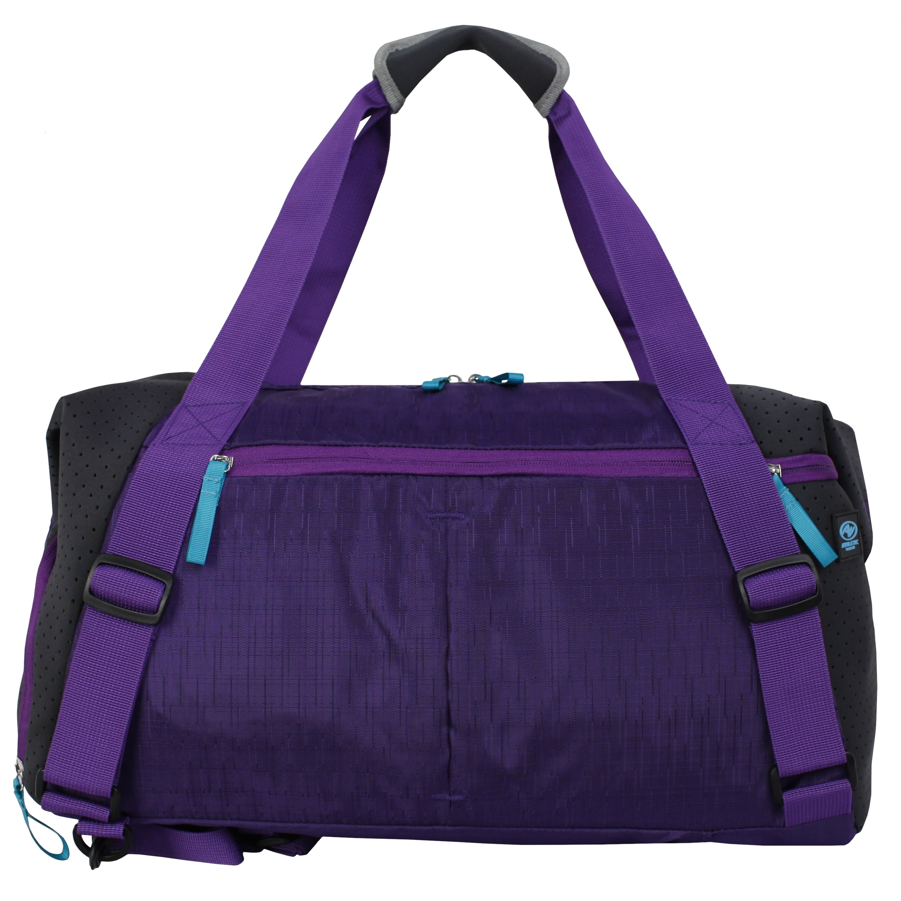 Athletic Works Unisex Fitness Duffel Gym Bag, Purple